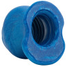 Oxballs Plug Tunnel Pig-Hole Platinum Bleu 14 x 11 cm